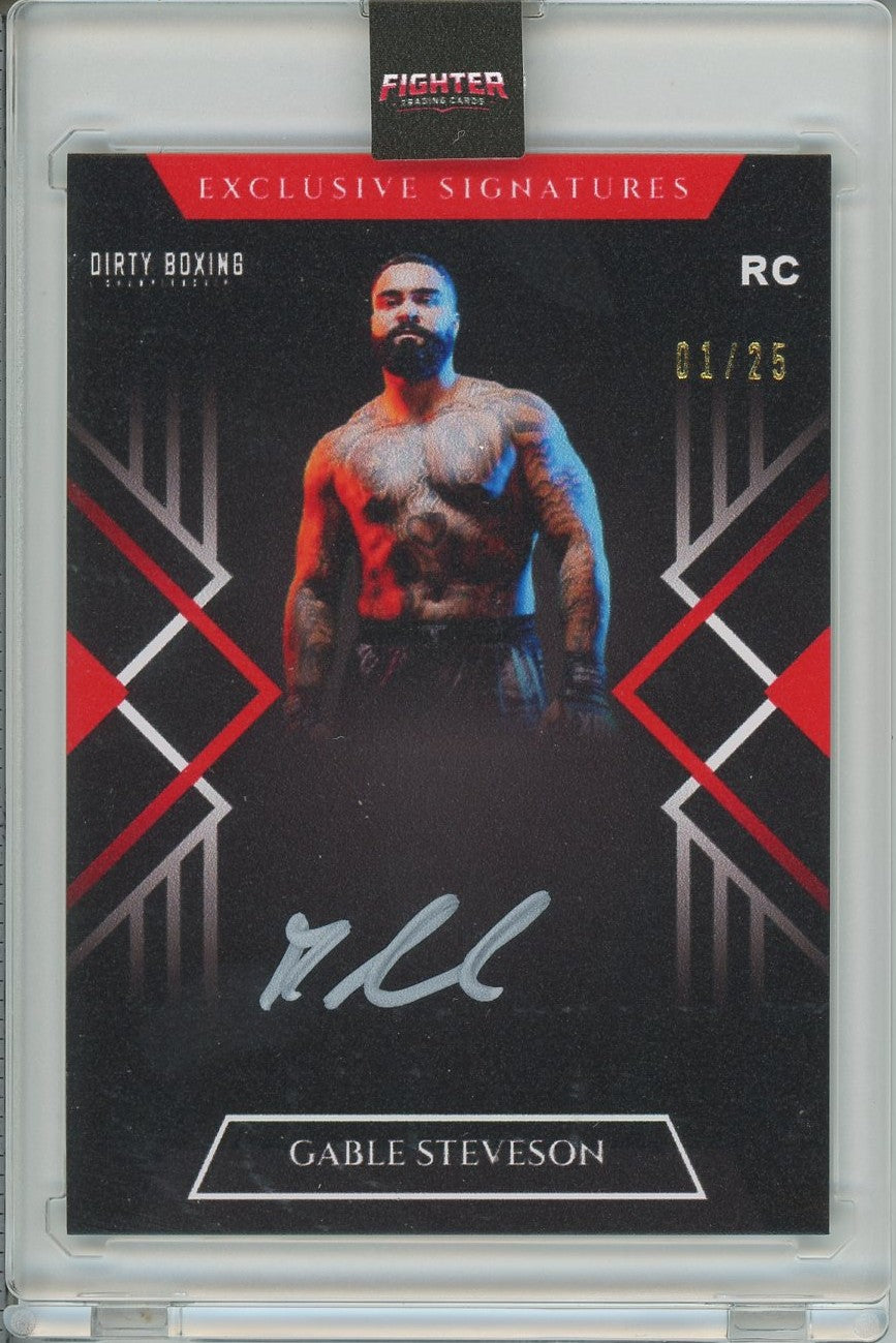 2026 Fighter Trading Cards X Dirty Boxing Gable Steveson Autographed Card Pack