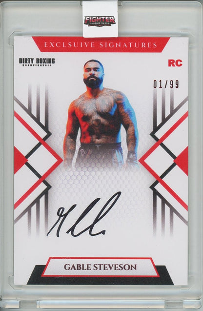 2026 Fighter Trading Cards X Dirty Boxing Gable Steveson Autographed Card Pack