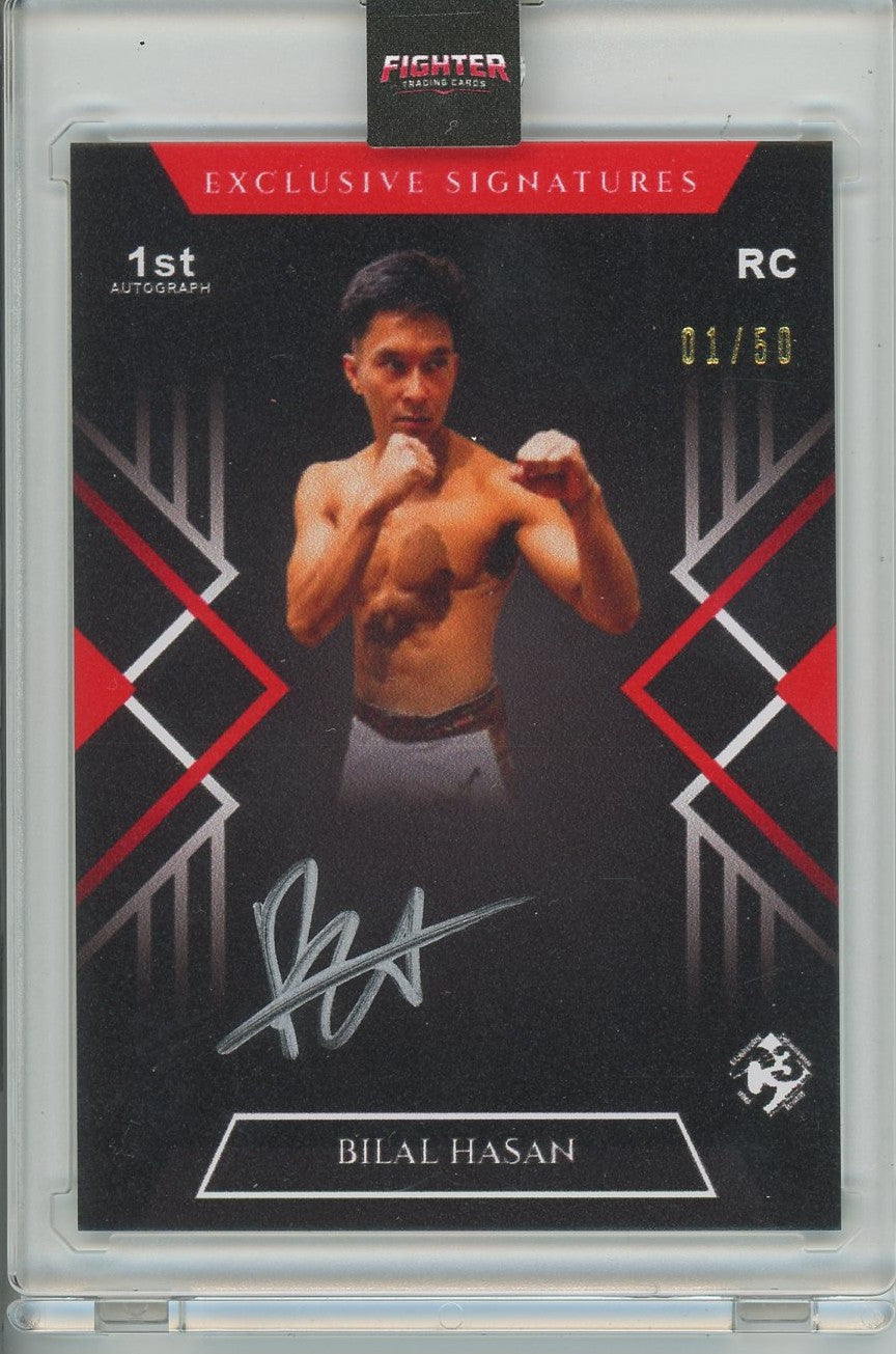 2026 Fighter Trading Cards x Charlies Combat Club Bilal Hasan Exclusive Signatures Box